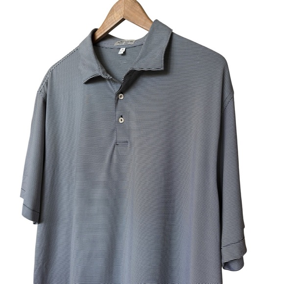 Peter Millar Men's XL Striped Golf Polo Shirt Multicolor Summer Comfort Stretch - Picture 1 of 9